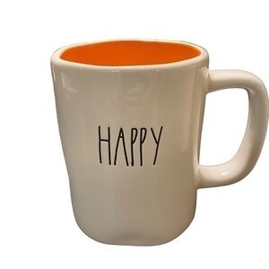 Rae Dunn HAPPY HALLOWEEN Double Sided Two Sided Coffee Tea Mug